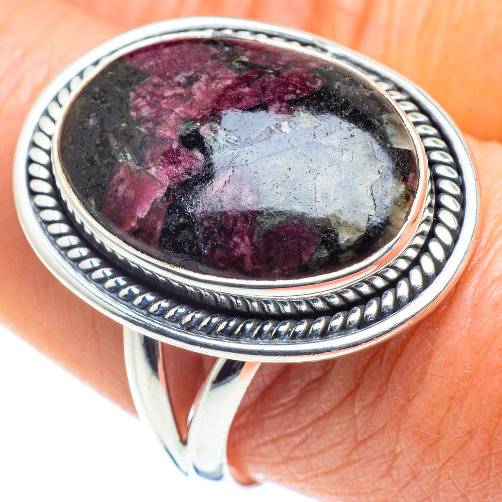 Russian Eudialyte Rings handcrafted by Anasilvercos - RING58006