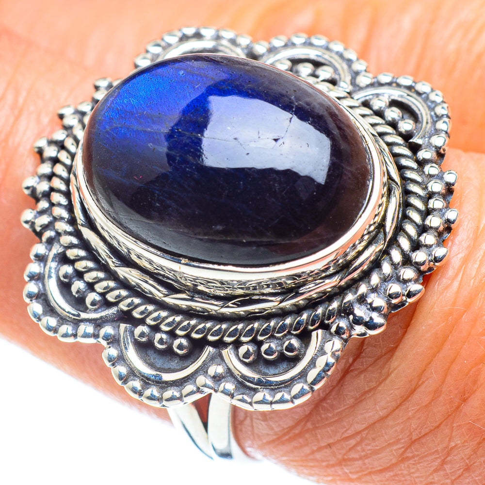 Labradorite Rings handcrafted by Anasilvercos - RING58014