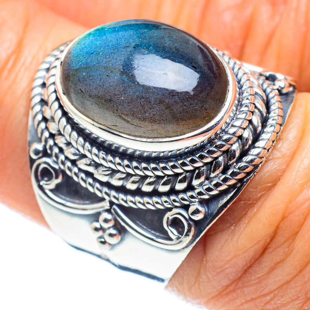 Labradorite Rings handcrafted by Anasilvercos - RING58021