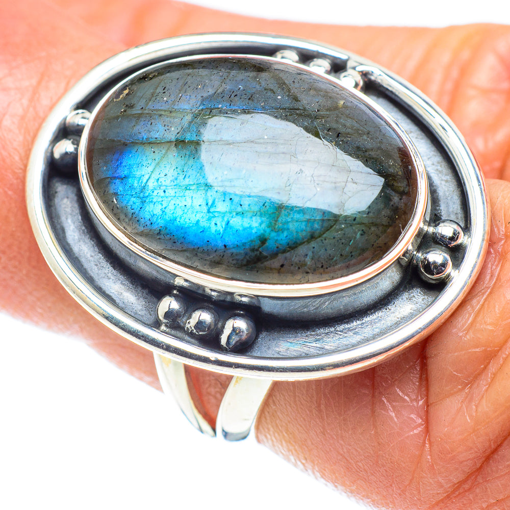 Labradorite Rings handcrafted by Anasilvercos - RING58026