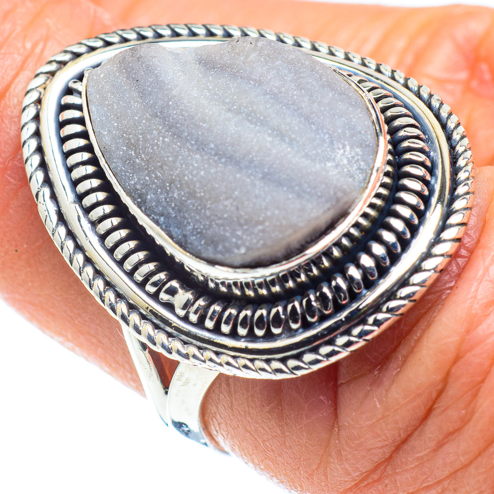 Desert Druzy Rings handcrafted by Anasilvercos - RING58034