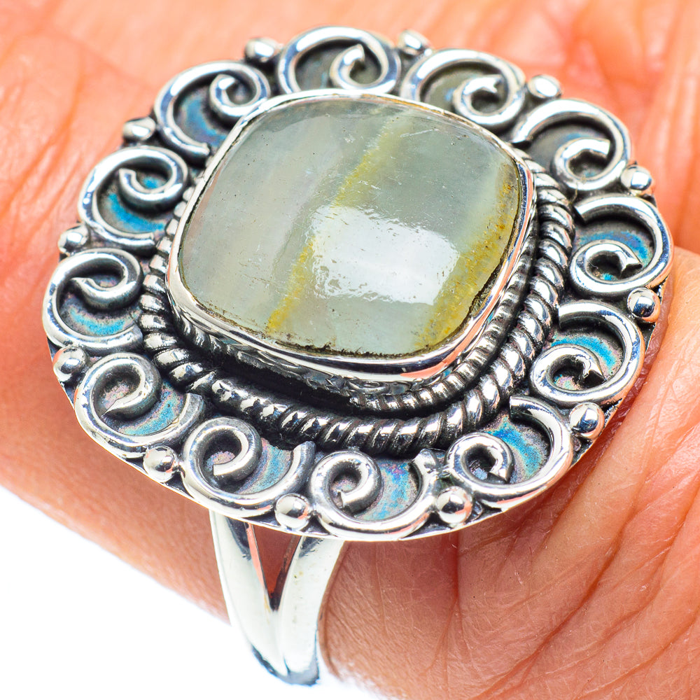 Aquamarine Rings handcrafted by Anasilvercos - RING58056