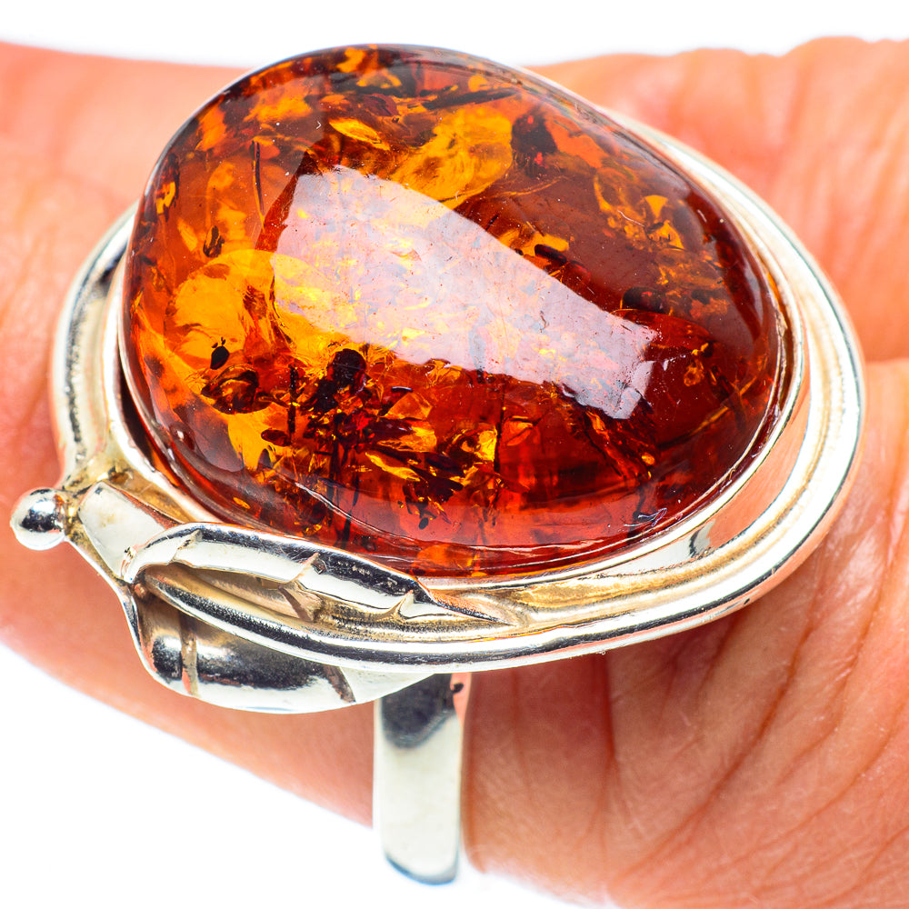 Baltic Amber Rings handcrafted by Anasilvercos - RING58263