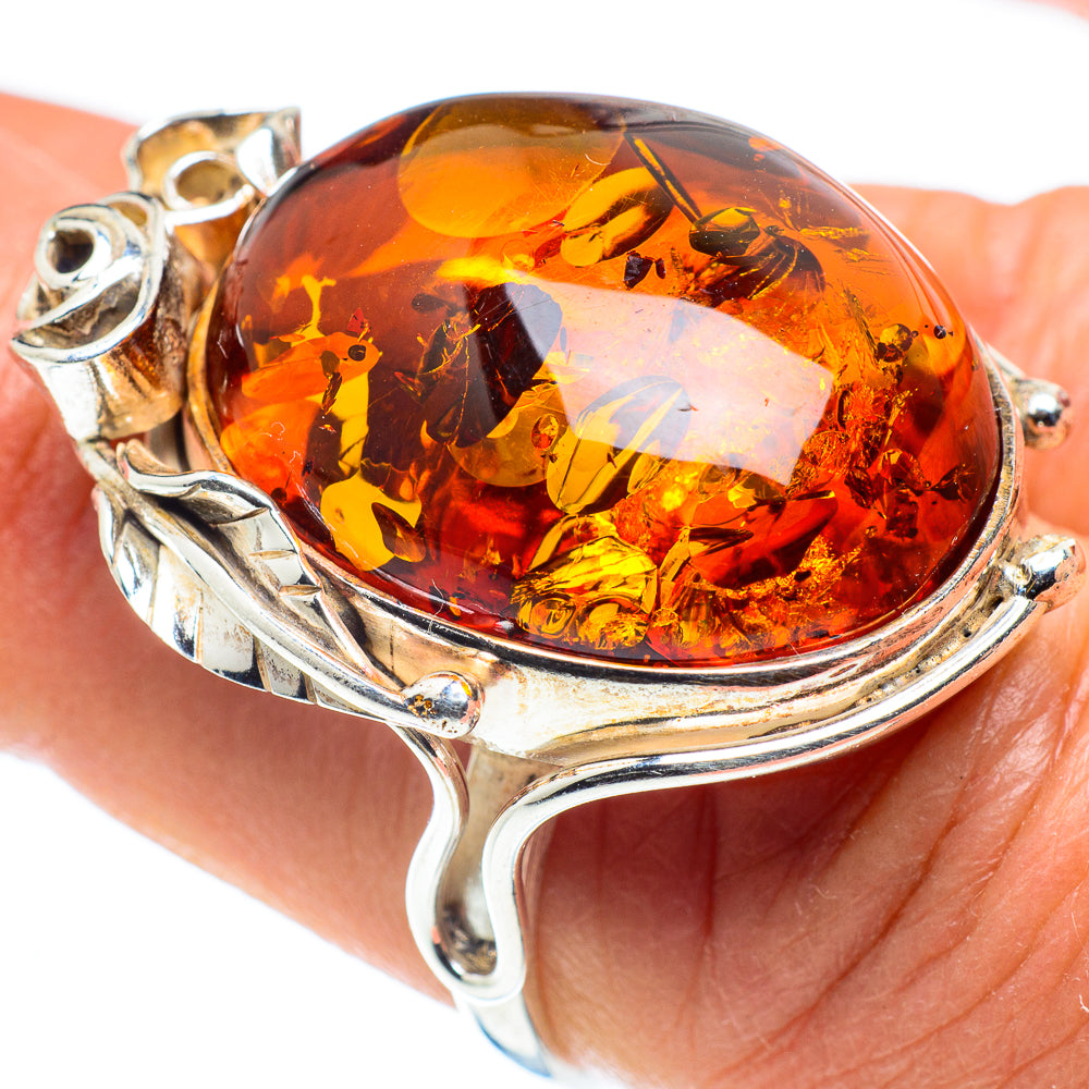 Baltic Amber Rings handcrafted by Anasilvercos - RING58302