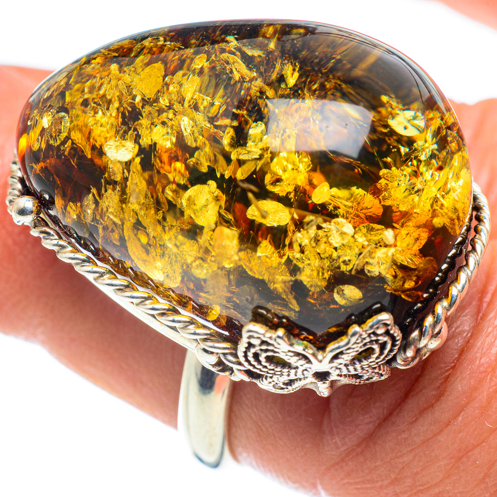 Baltic Amber Rings handcrafted by Anasilvercos - RING58321