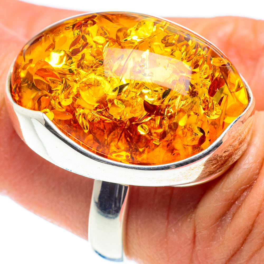 Baltic Amber Rings handcrafted by Anasilvercos - RING58341