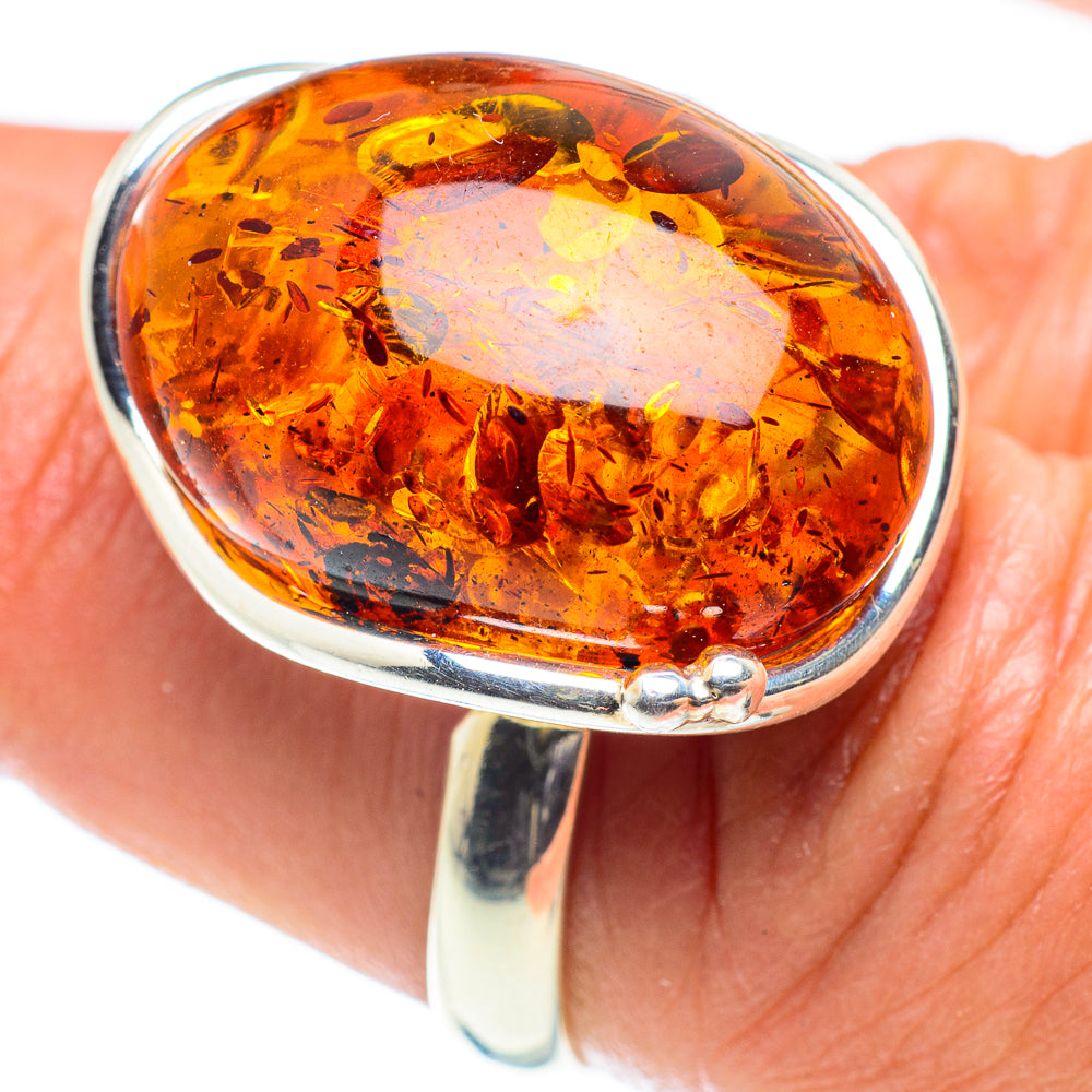 Baltic Amber Rings handcrafted by Anasilvercos - RING58357