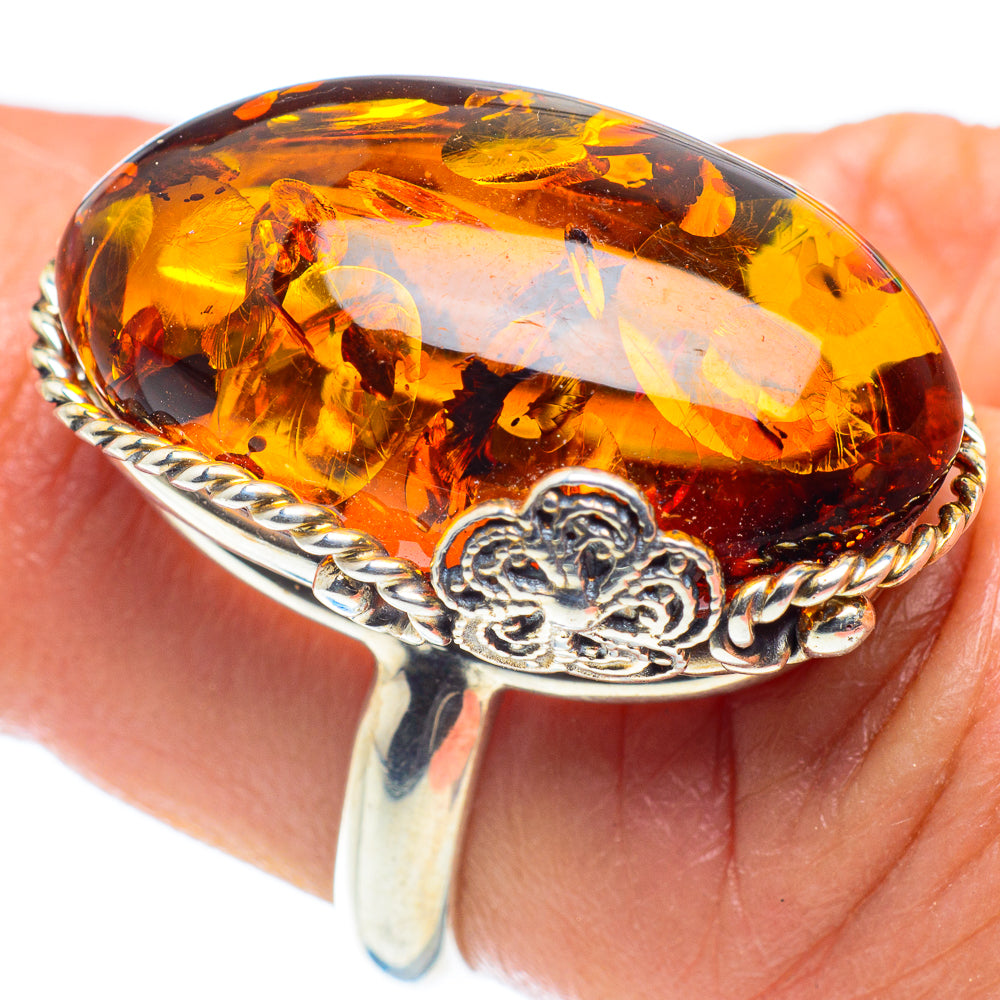 Baltic Amber Rings handcrafted by Anasilvercos - RING58360