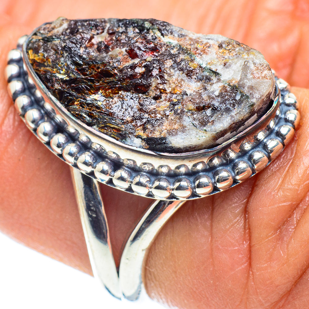 Astrophyllite Rings handcrafted by Anasilvercos - RING58420