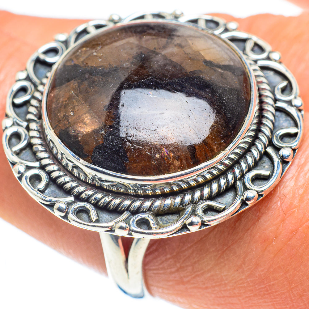Chiastolite Rings handcrafted by Anasilvercos - RING58421