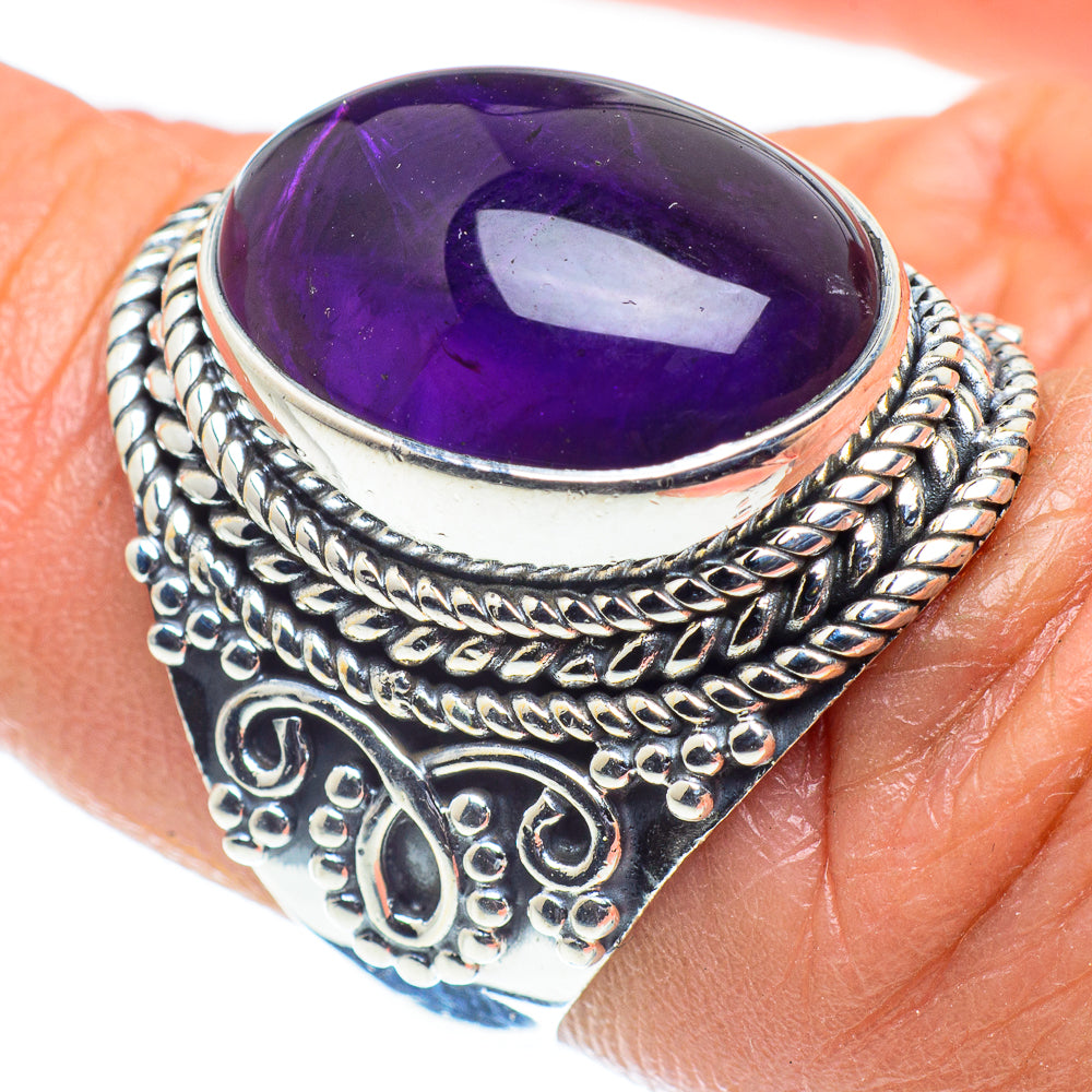 Amethyst Rings handcrafted by Anasilvercos - RING58424