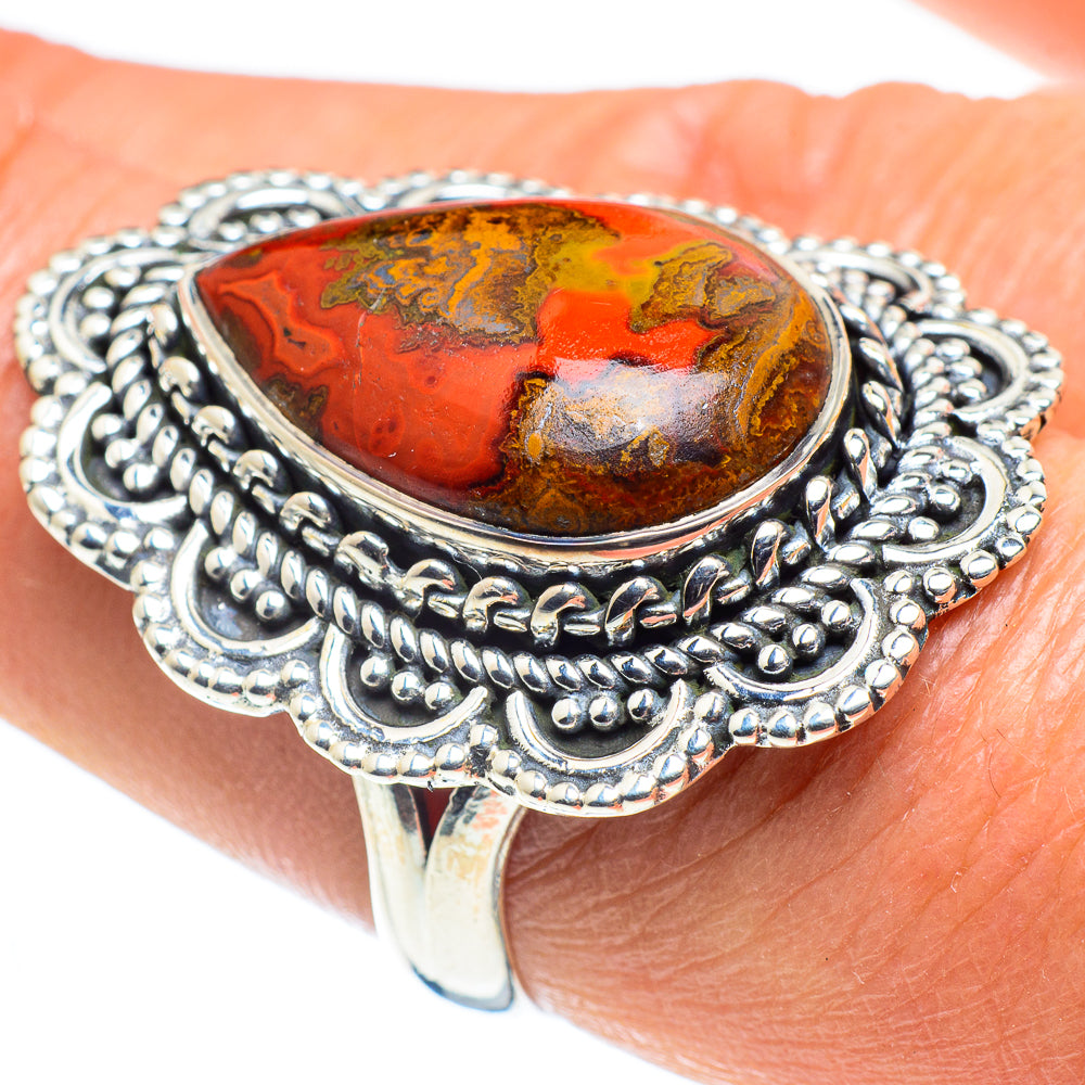 Moroccan Agate Rings handcrafted by Anasilvercos - RING58429