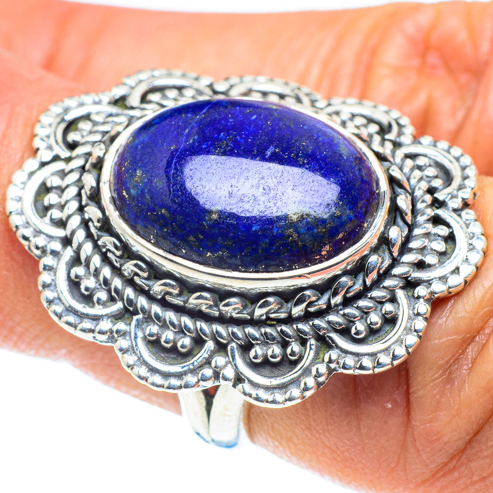 Lapis Lazuli Rings handcrafted by Anasilvercos - RING58431