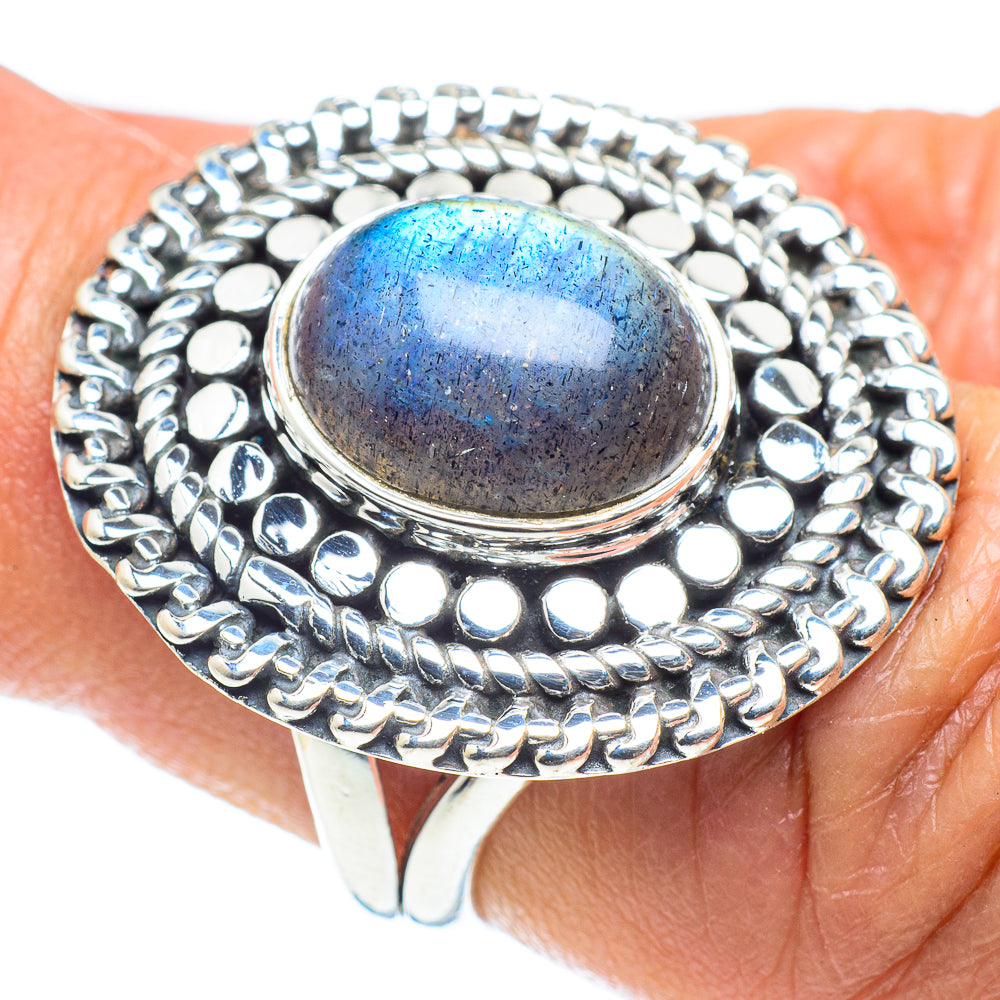 Labradorite Rings handcrafted by Anasilvercos - RING58440