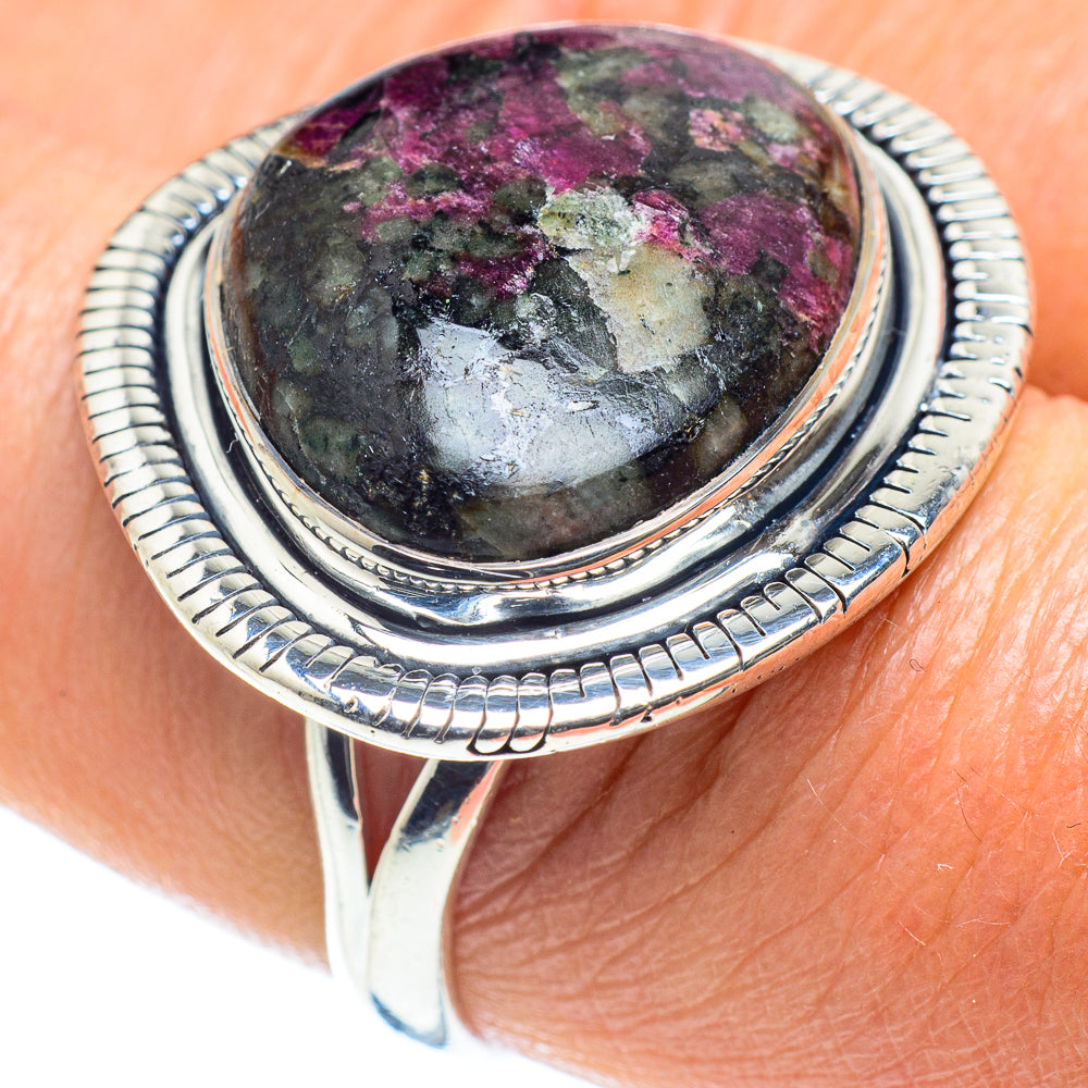 Russian Eudialyte Rings handcrafted by Anasilvercos - RING58451