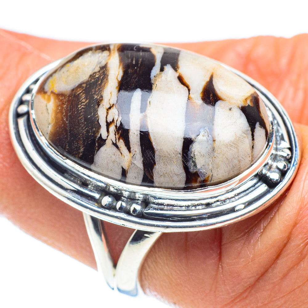 Peanut Wood Jasper Rings handcrafted by Anasilvercos - RING58461