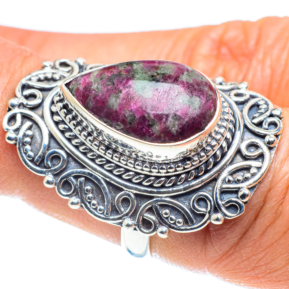 Russian Eudialyte Rings handcrafted by Anasilvercos - RING58468