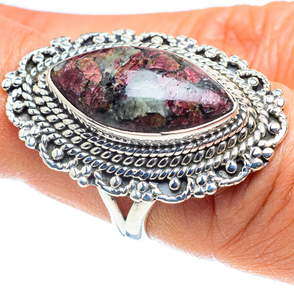 Russian Eudialyte Rings handcrafted by Anasilvercos - RING58473