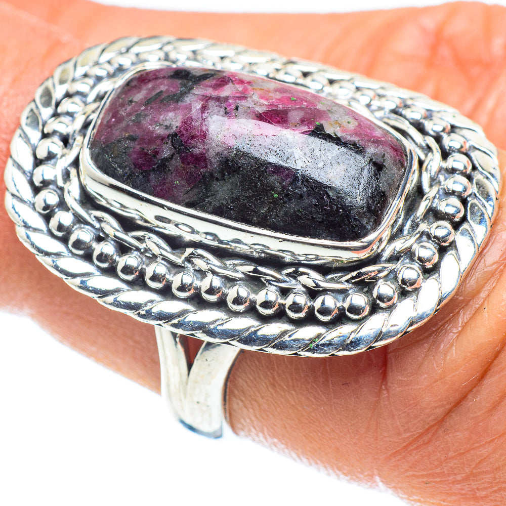 Russian Eudialyte Rings handcrafted by Anasilvercos - RING58486