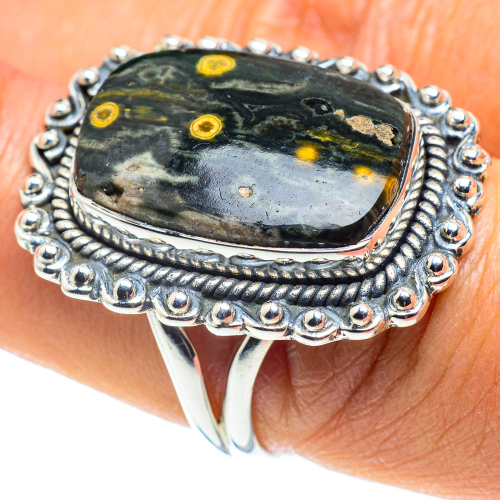 Ocean Jasper Rings handcrafted by Anasilvercos - RING58531