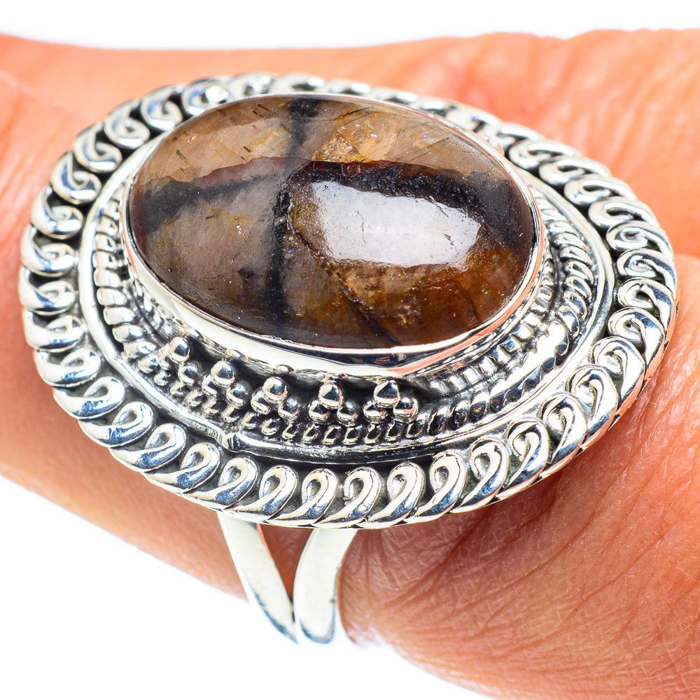Chiastolite Rings handcrafted by Anasilvercos - RING58543