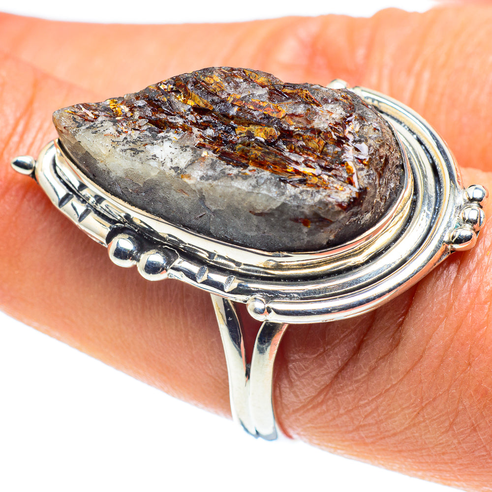 Astrophyllite Rings handcrafted by Anasilvercos - RING58549