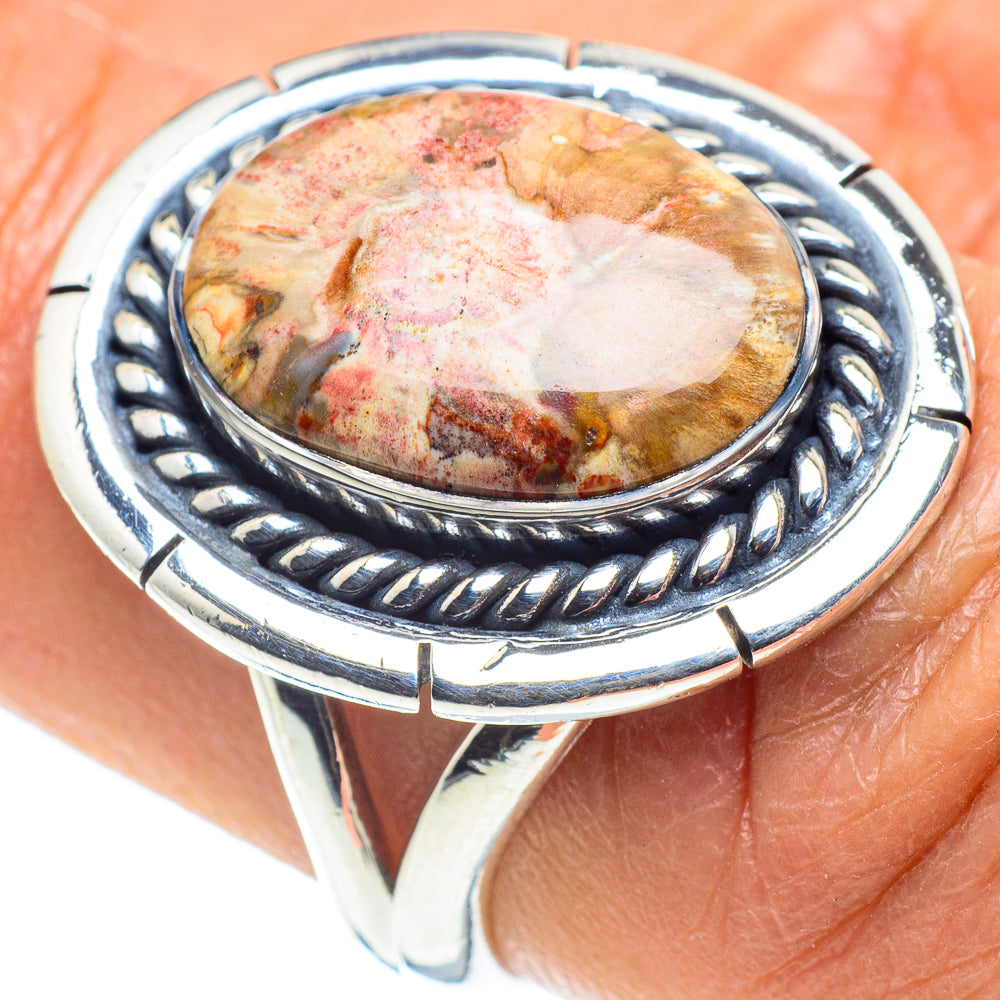 Petrified Wood Rings handcrafted by Anasilvercos - RING58557