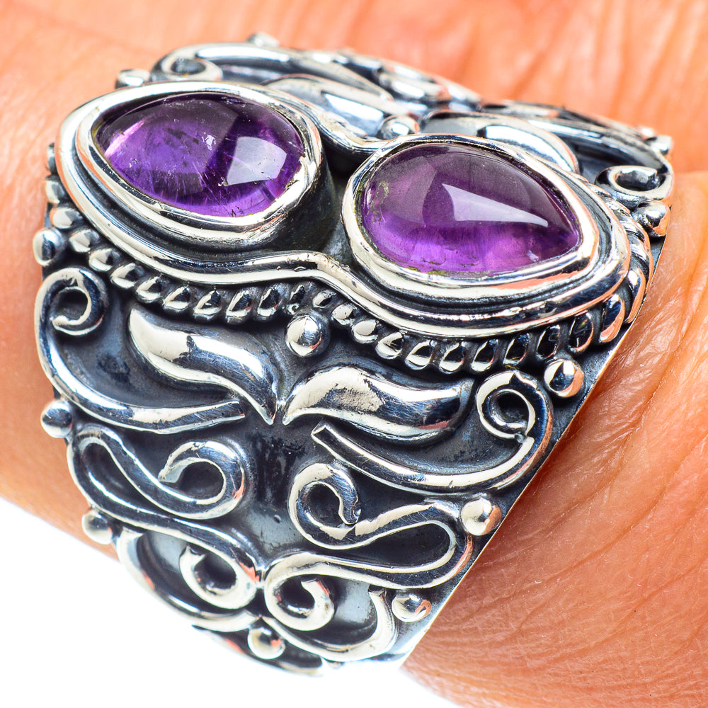 Amethyst Rings handcrafted by Anasilvercos - RING58565