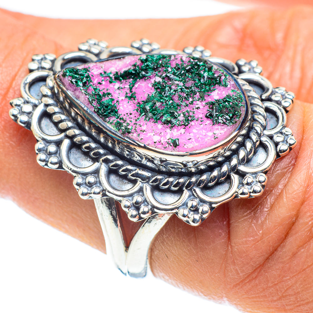 Cobalto Calcite Druzy Rings handcrafted by Anasilvercos - RING58574