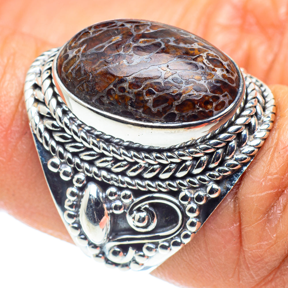 Dinosaur Bone Rings handcrafted by Anasilvercos - RING58587