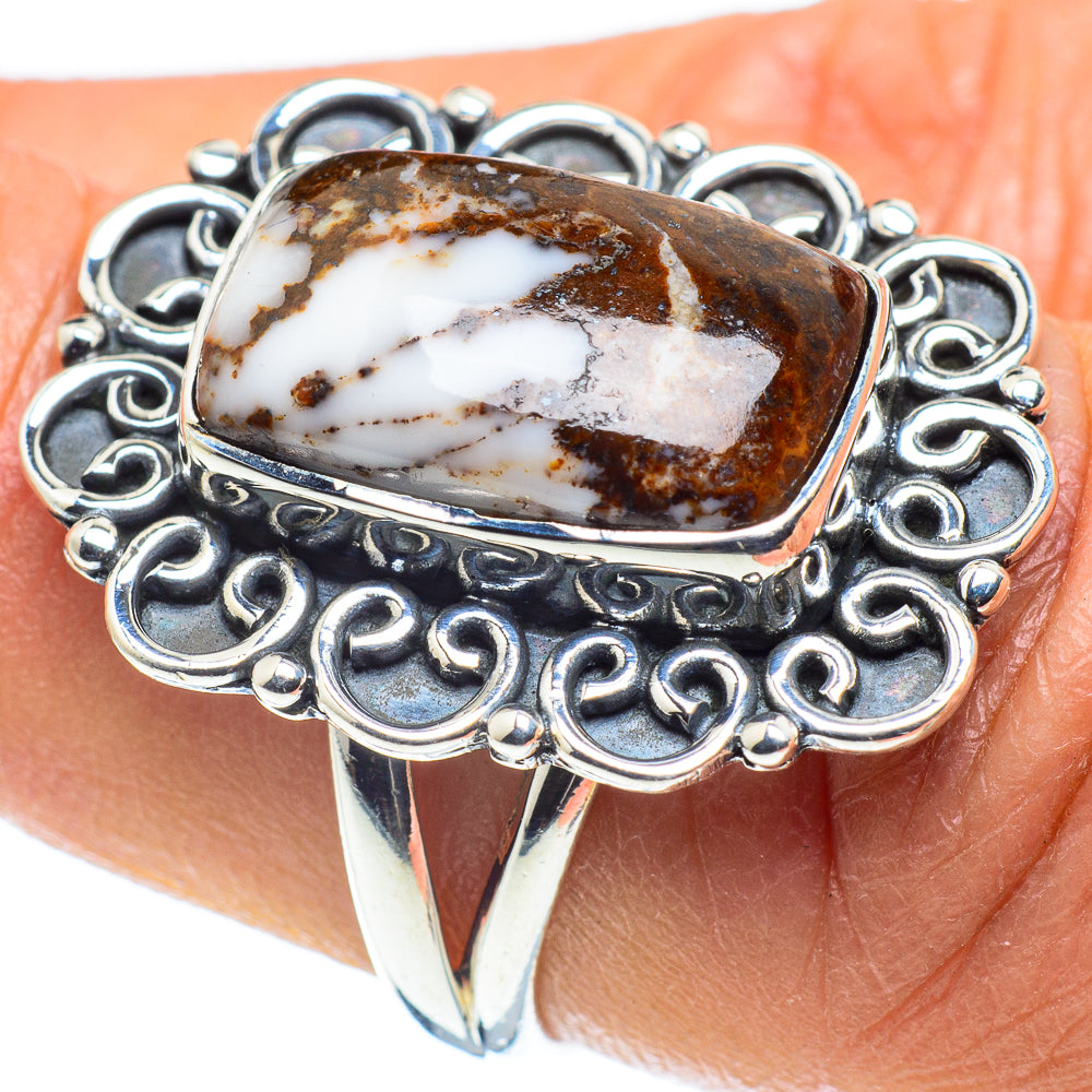 Peanut Wood Jasper Rings handcrafted by Anasilvercos - RING58600