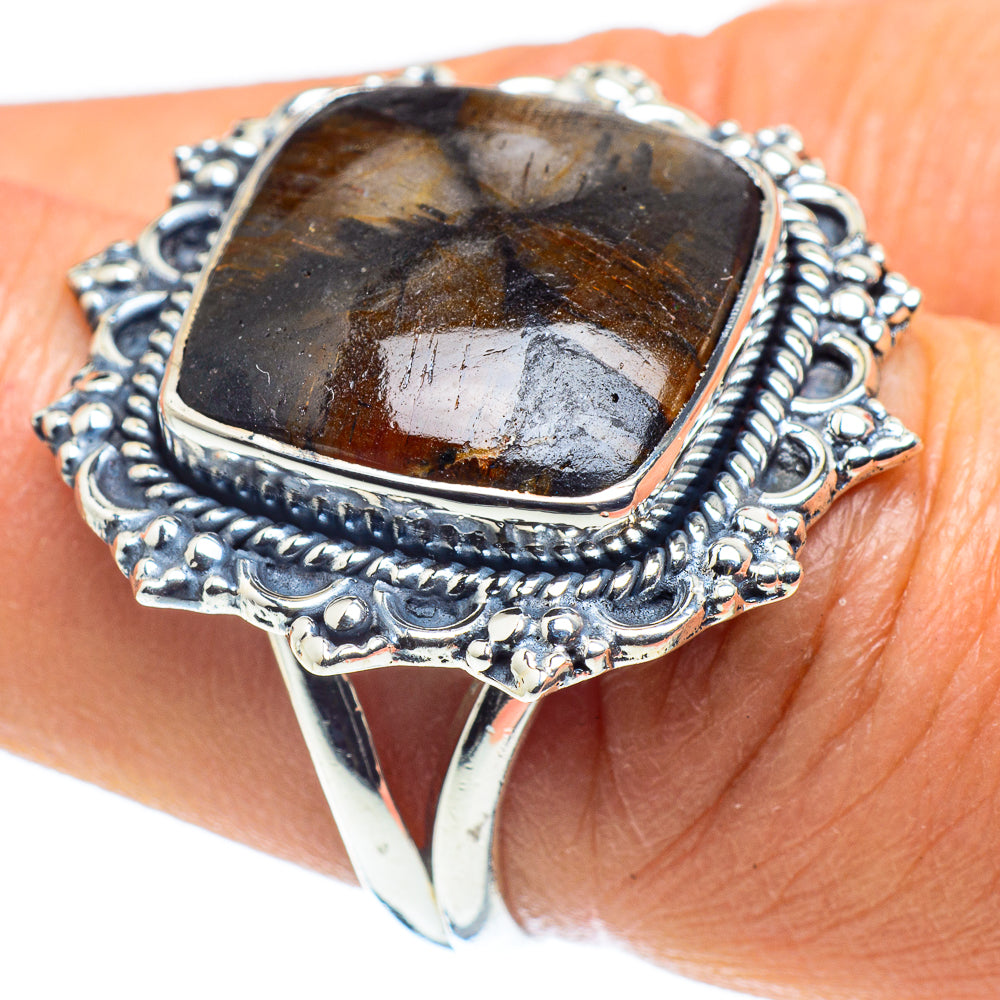 Chiastolite Rings handcrafted by Anasilvercos - RING58621