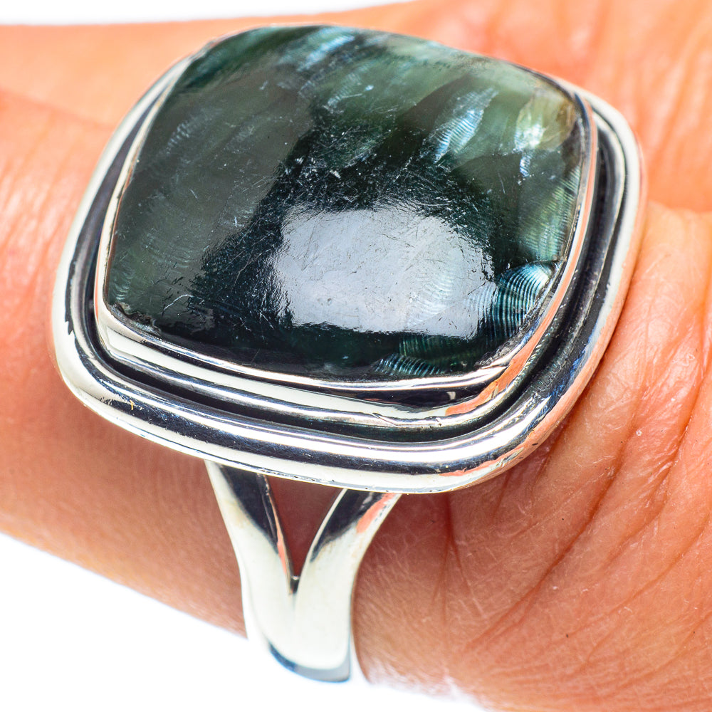 Seraphinite Rings handcrafted by Anasilvercos - RING58625