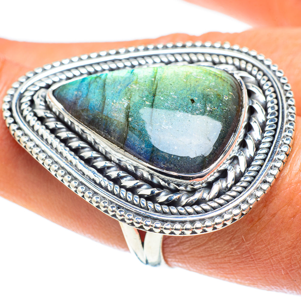 Labradorite Rings handcrafted by Anasilvercos - RING58647