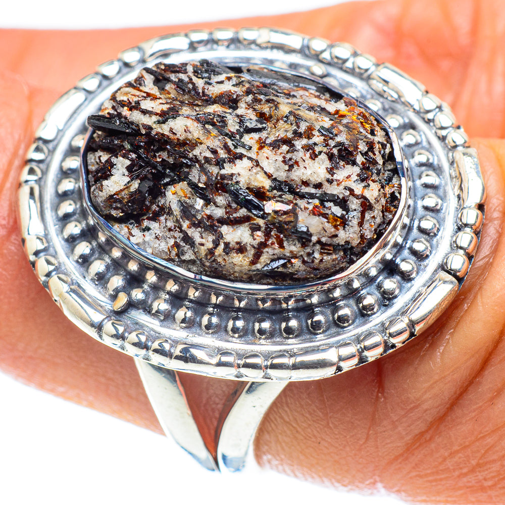 Astrophyllite Rings handcrafted by Anasilvercos - RING58675
