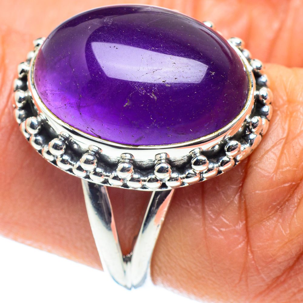Amethyst Rings handcrafted by Anasilvercos - RING58678