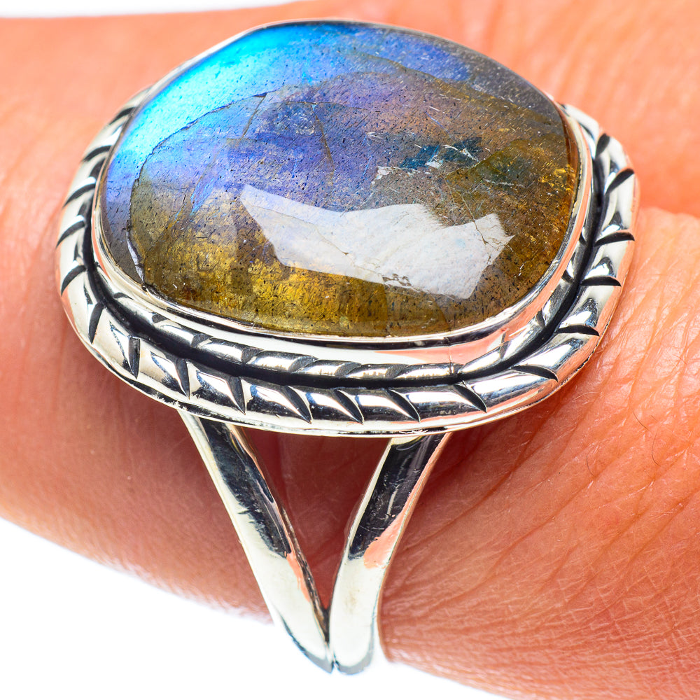 Labradorite Rings handcrafted by Anasilvercos - RING58703