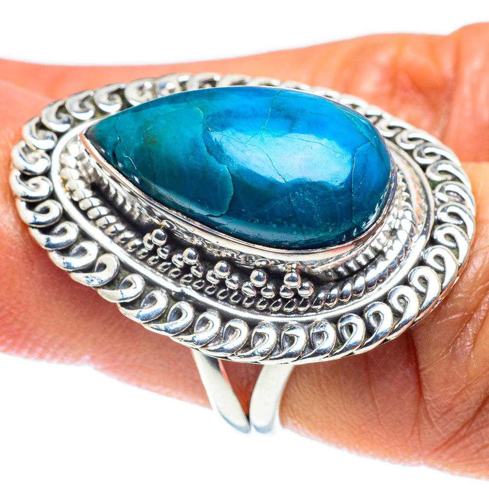 Chrysocolla Rings handcrafted by Anasilvercos - RING58722