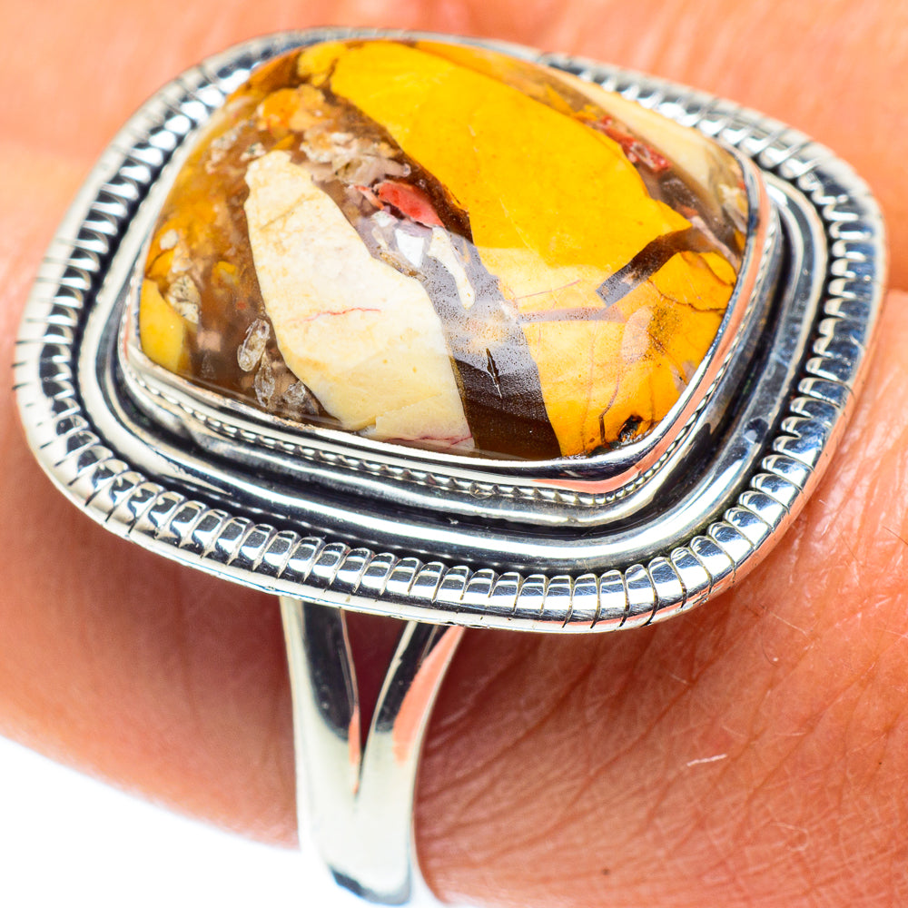 Brecciated Mookaite Rings handcrafted by Anasilvercos - RING58732