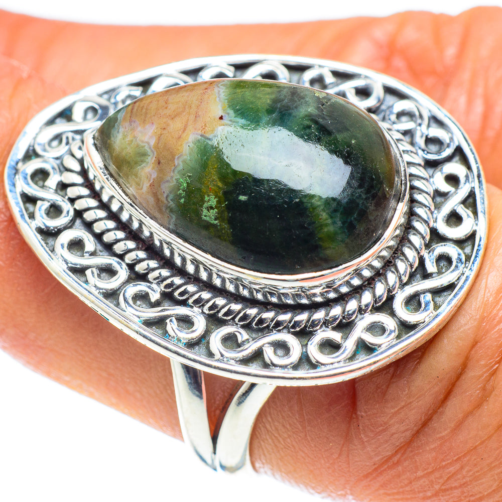 Ocean Jasper Rings handcrafted by Anasilvercos - RING58744