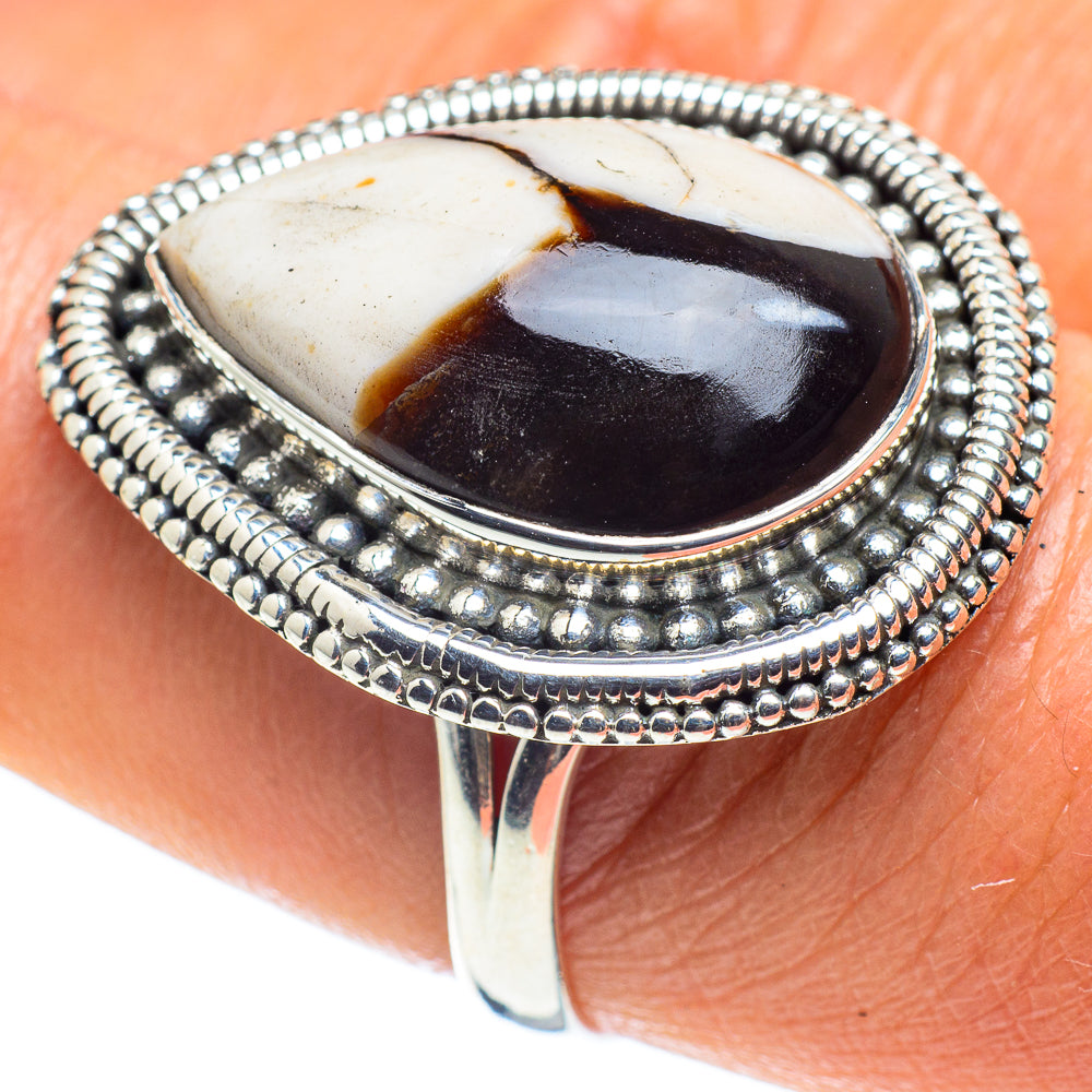 Peanut Wood Jasper Rings handcrafted by Anasilvercos - RING58745