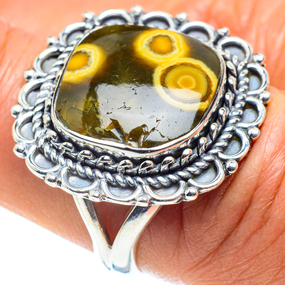Ocean Jasper Rings handcrafted by Anasilvercos - RING58753