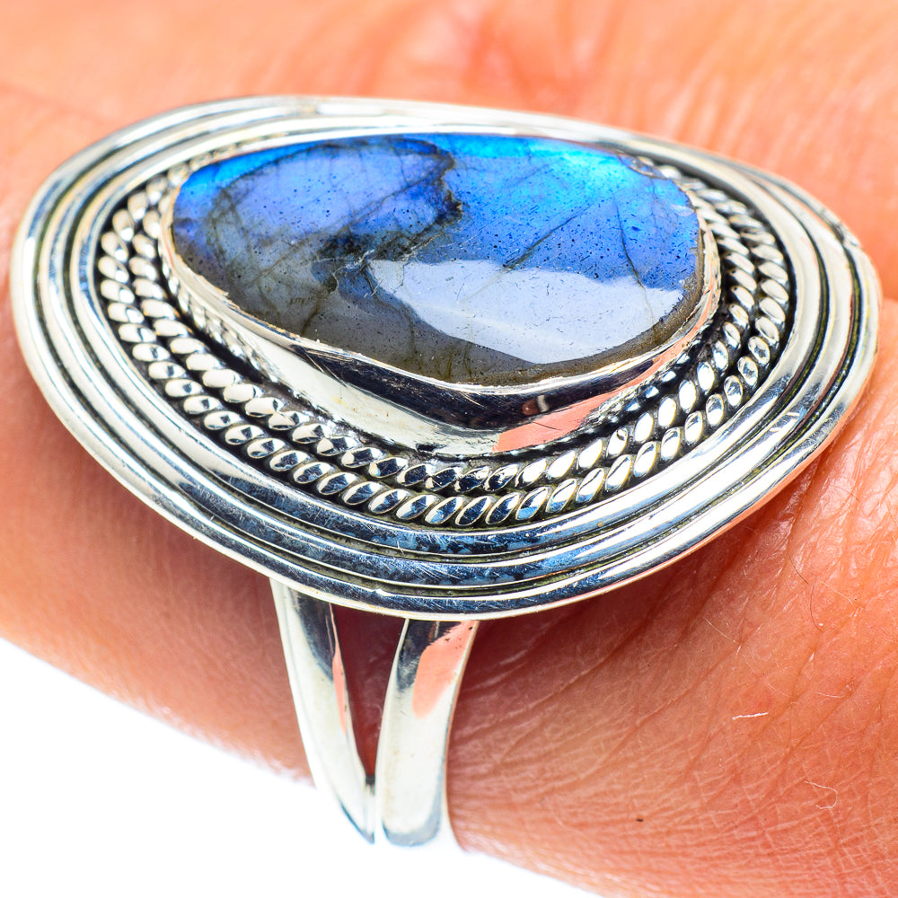 Labradorite Rings handcrafted by Anasilvercos - RING58755