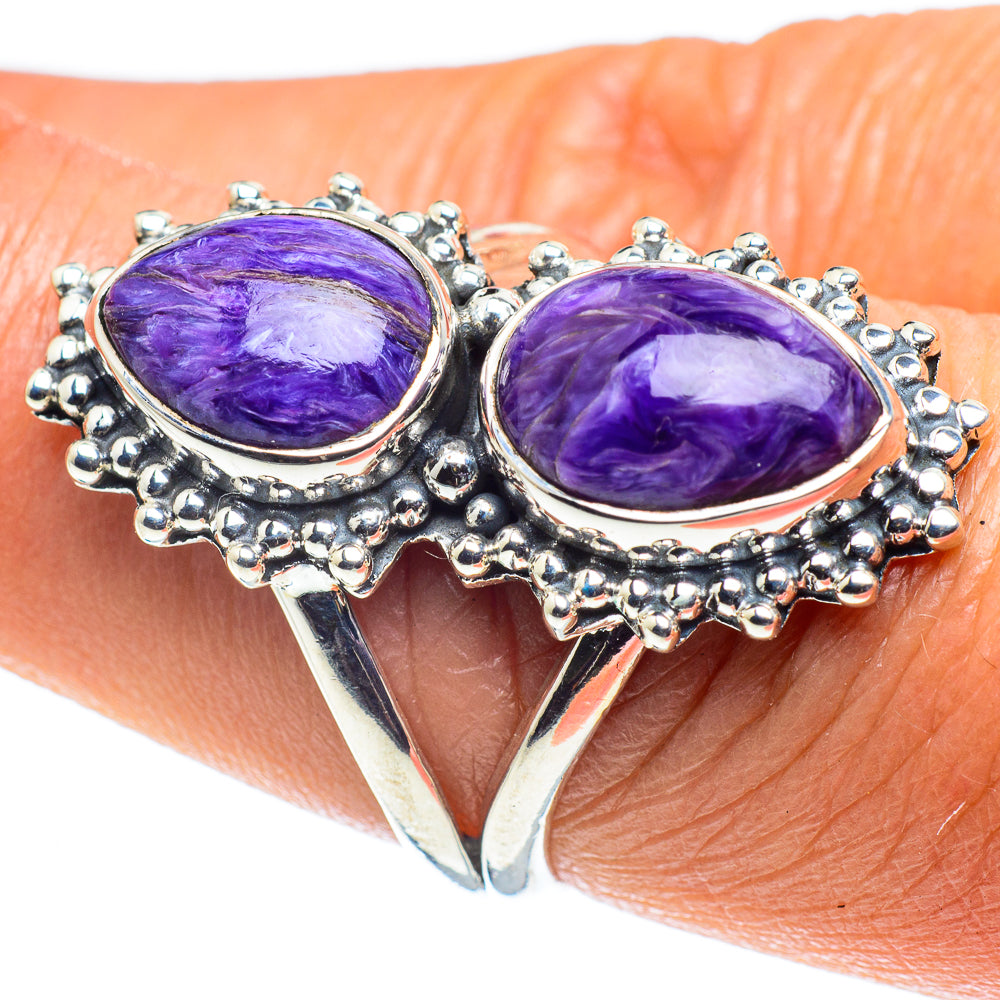 Charoite Rings handcrafted by Anasilvercos - RING58758