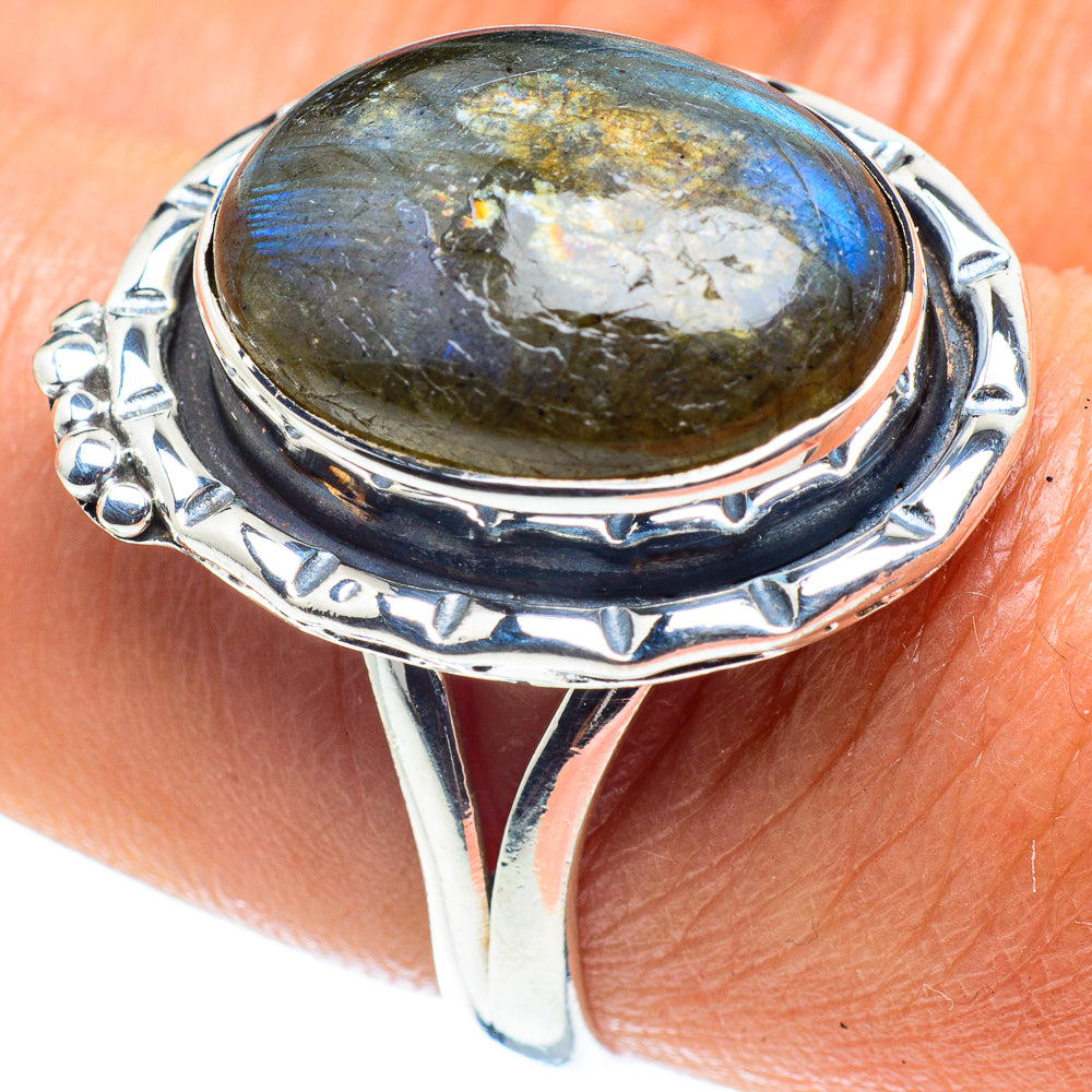 Labradorite Rings handcrafted by Anasilvercos - RING58777