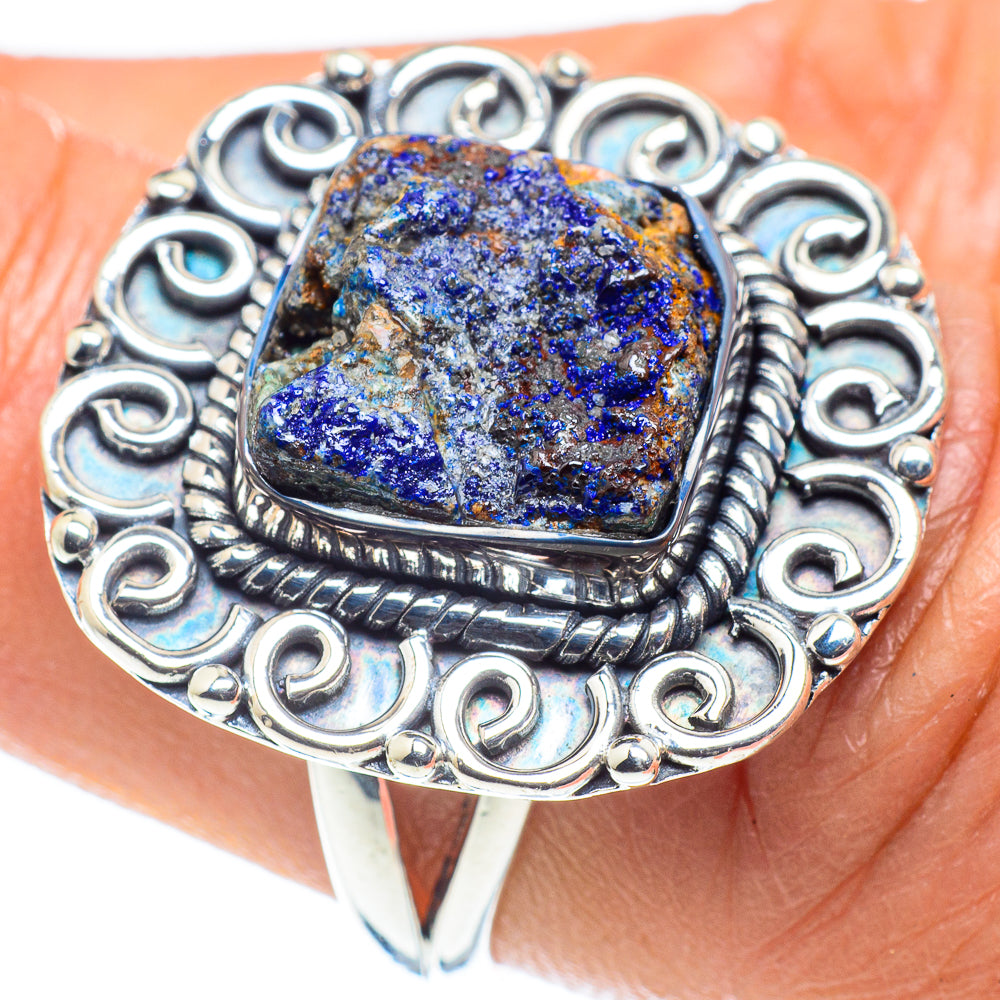 Azurite Rings handcrafted by Anasilvercos - RING58812