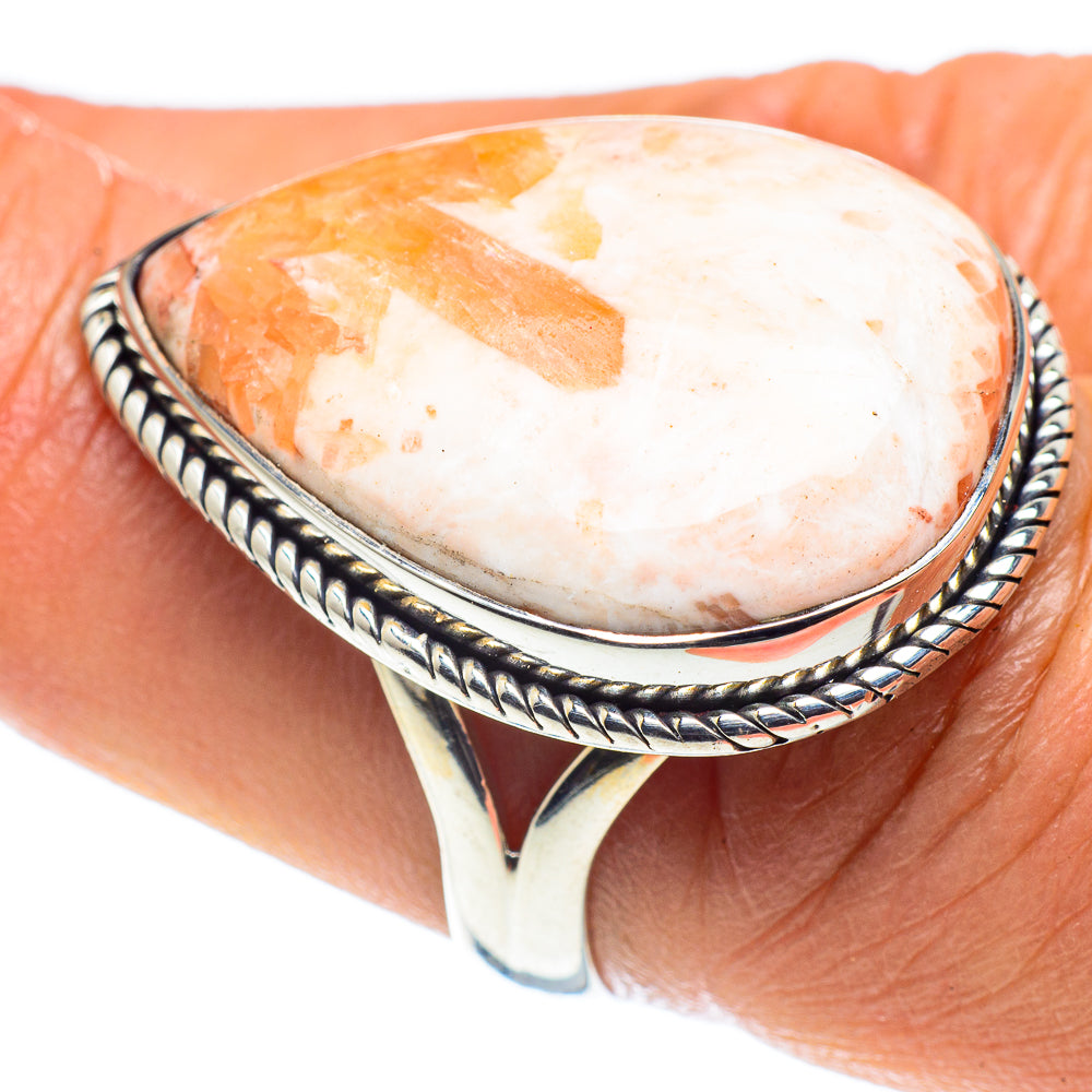 Scolecite Rings handcrafted by Anasilvercos - RING58819