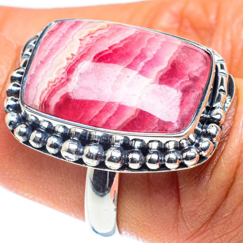 Rhodochrosite Rings handcrafted by Anasilvercos - RING58827