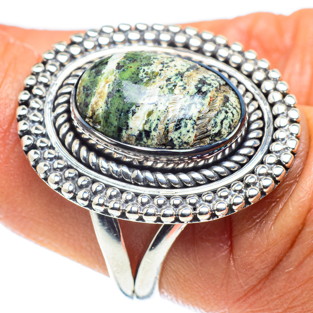 Lizard Jasper Rings handcrafted by Anasilvercos - RING58847