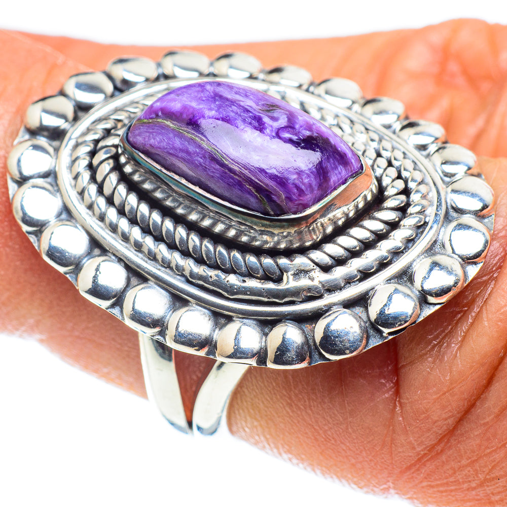 Charoite Rings handcrafted by Anasilvercos - RING58865